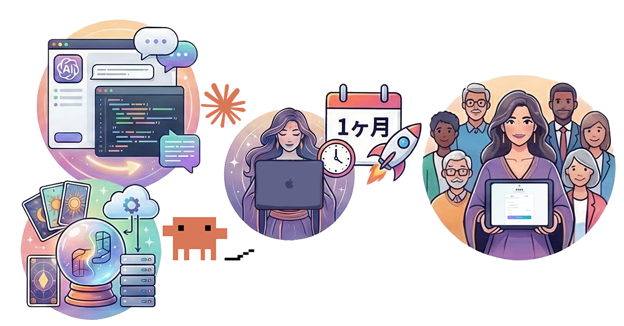 透視鑑定師が、1ヶ月でClaude CodeでSaaSを開発し、周囲を驚かせた話